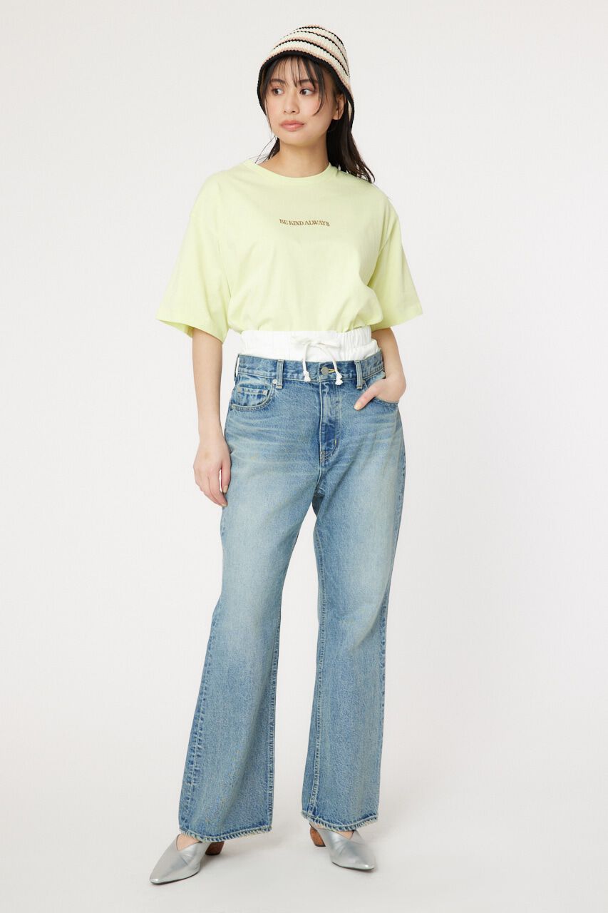 RODEO CROWNS「レイヤードウエストフレアボーイズデニム」|デニム|