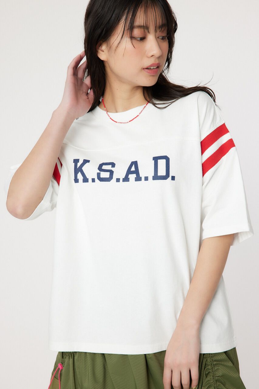 RODEO CROWNS「G/O  FOOTBALL Tシャツ」|Tシャツ・カットソー|