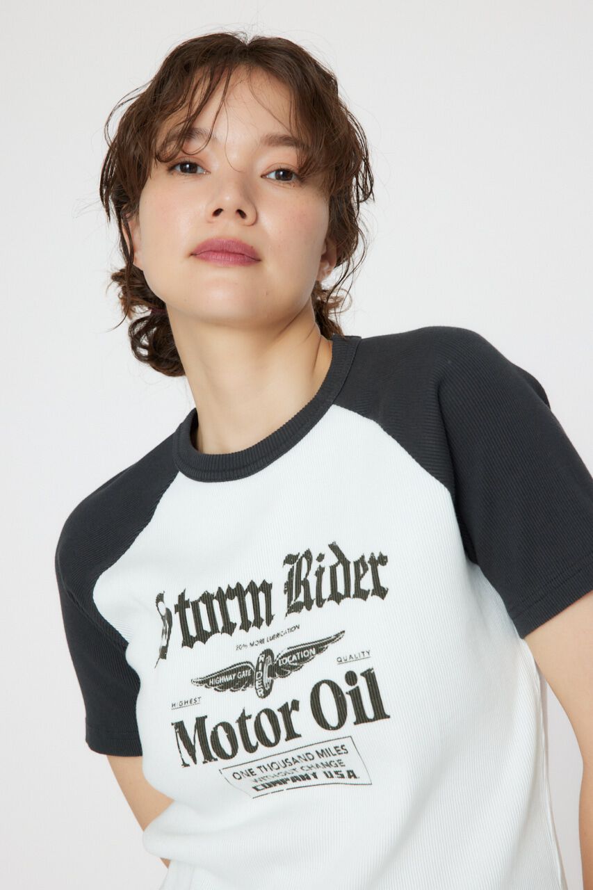 RODEO CROWNS「Riderラグランリブ Tシャツ」|Tシャツ・カットソー|
