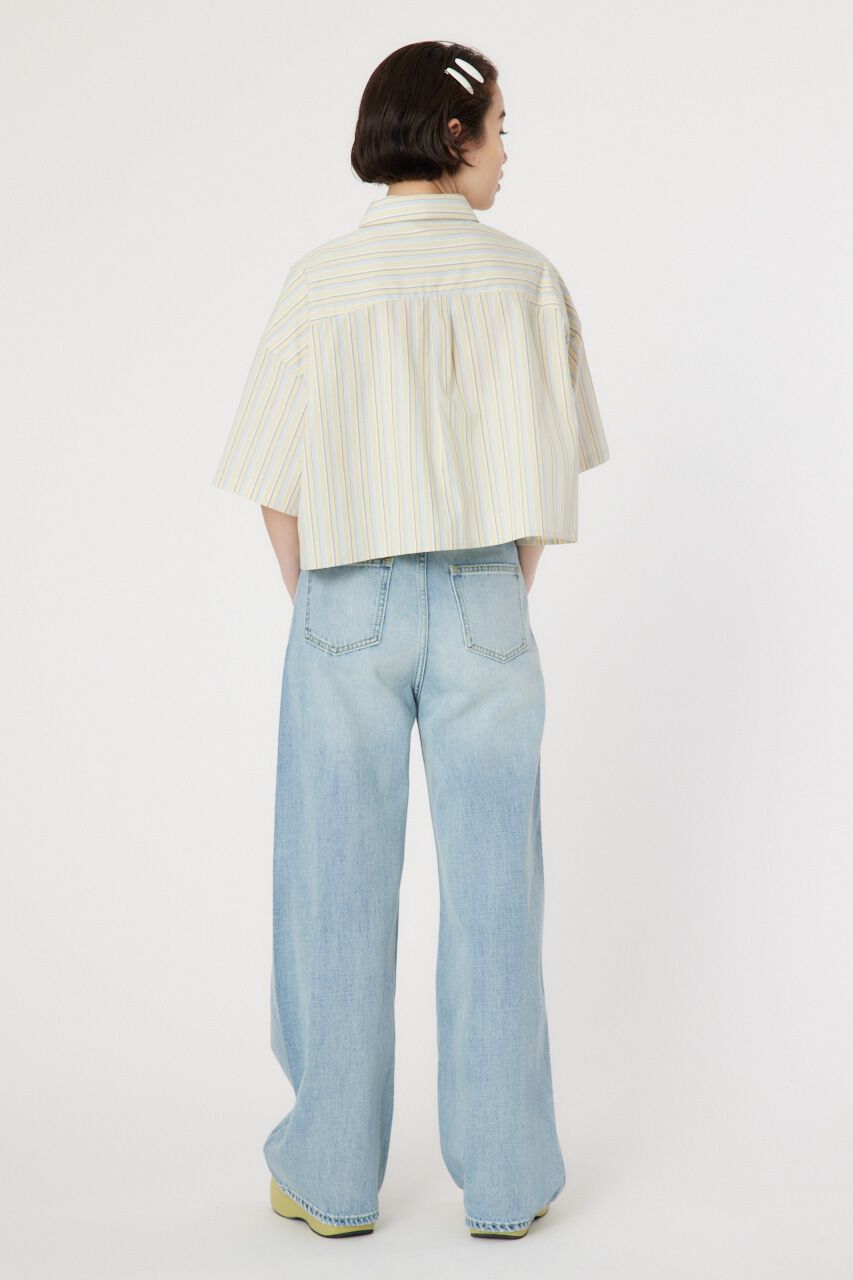 RODEO CROWNS「マルチストライプ ルーズハーフスリーブシャツ」|シャツ・ブラウス|