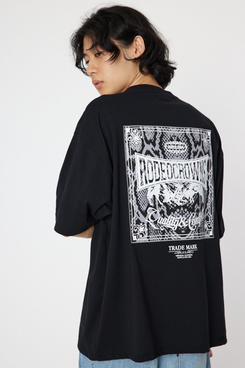 RODEO CROWNS「SCARYパッチ Tシャツ」|Tシャツ・カットソー|BLK