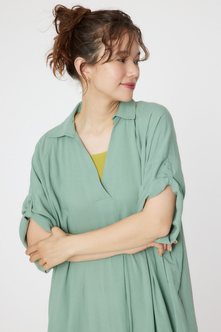 RODEO CROWNS「スキッパーシャツワンピース」|ワンピース|