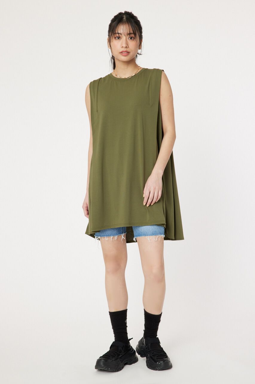 RODEO CROWNS「T/F ノースリーブチュニック」|タンクトップ|