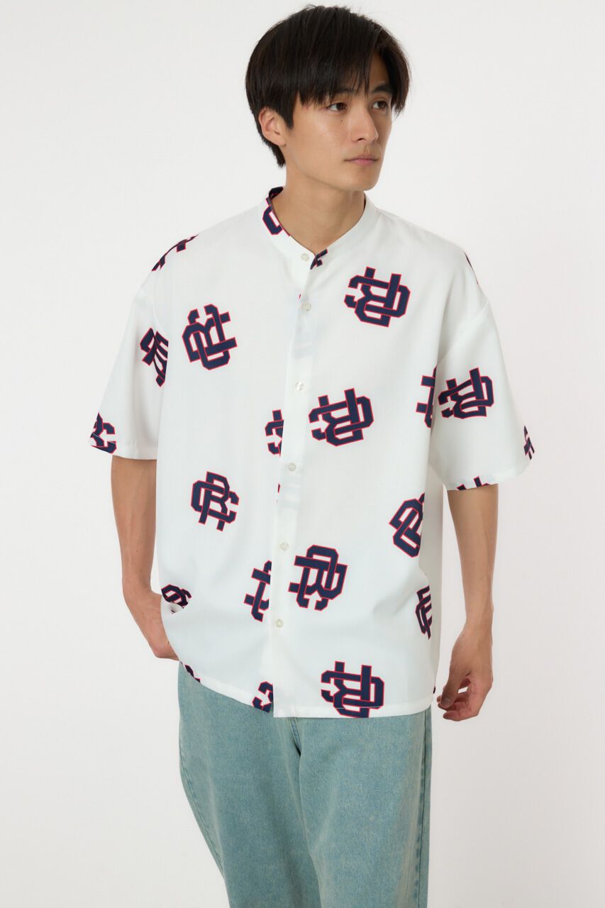 RODEO CROWNS「モノグラムバンドカラーシャツ」|シャツ・ブラウス|