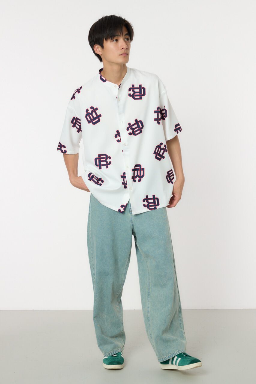 RODEO CROWNS「モノグラムバンドカラーシャツ」|シャツ・ブラウス|