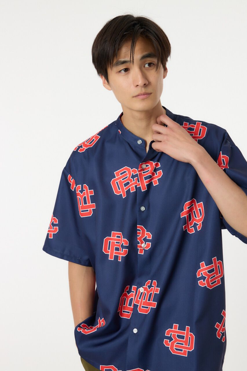 RODEO CROWNS「モノグラムバンドカラーシャツ」|シャツ・ブラウス|