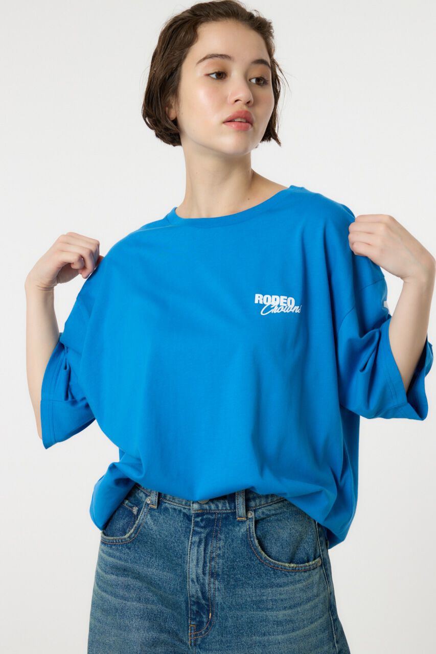 RODEO CROWNS「STRIDE LOGO Tシャツ」|Tシャツ・カットソー|BLU
