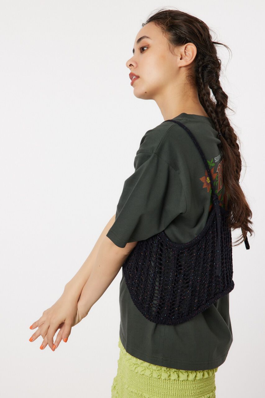 RODEO CROWNS「ラメニットメッシュビスチェ」|キャミソール|