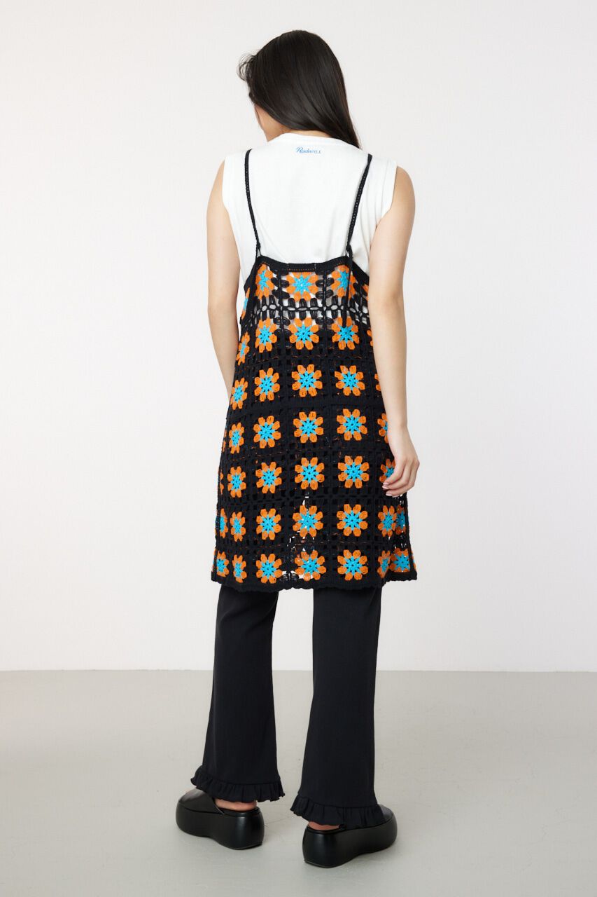 RODEO CROWNS「FLOWERクロシェキャミミニワンピース」|ワンピース|