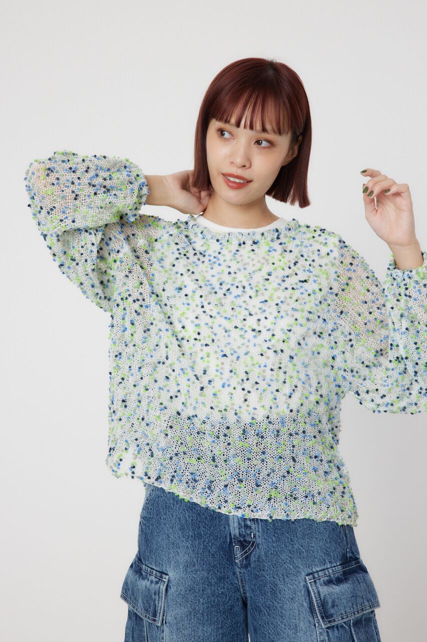 RODEO CROWNS「2WAYシアーネップニット」|ニット・セーター|