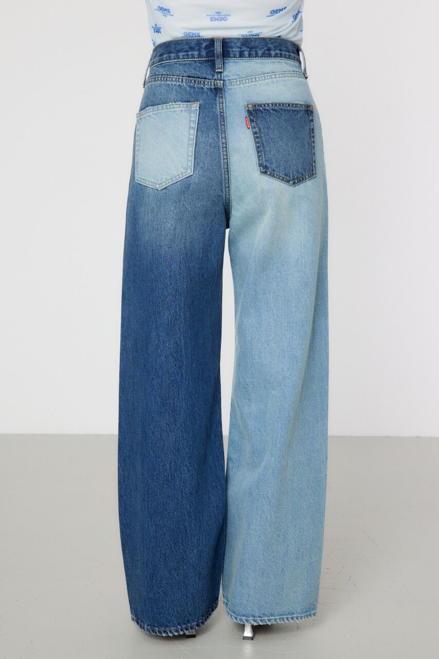 RODEO CROWNS「アシンメトリーDENIM PT」|デニム|