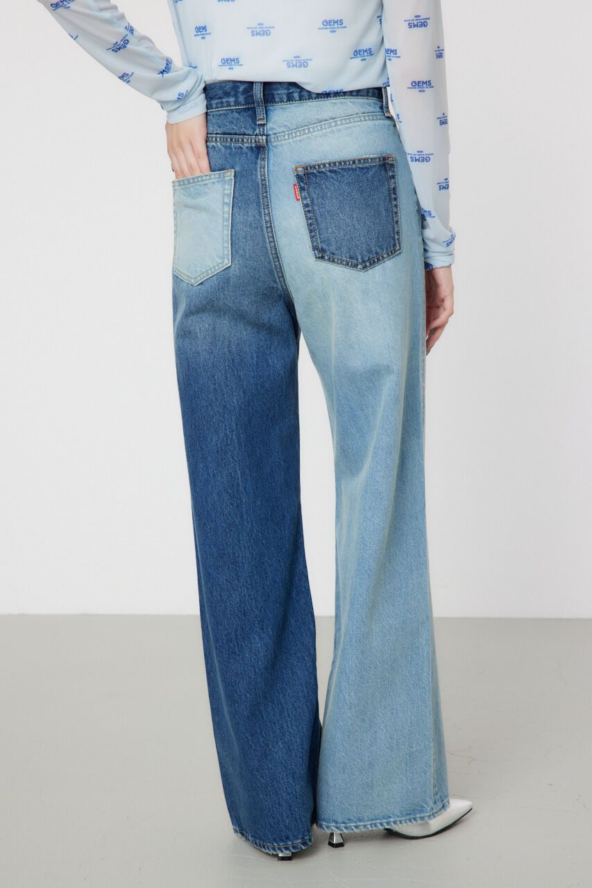 RODEO CROWNS「アシンメトリーDENIM PT」|デニム|