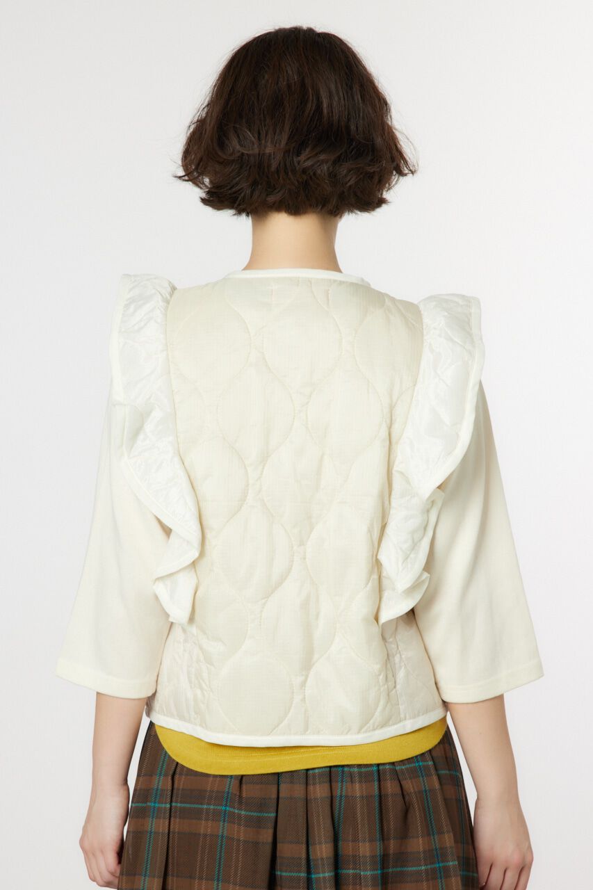 RODEO CROWNS「キルティングフリルベスト」|ダウンベスト・ベスト|