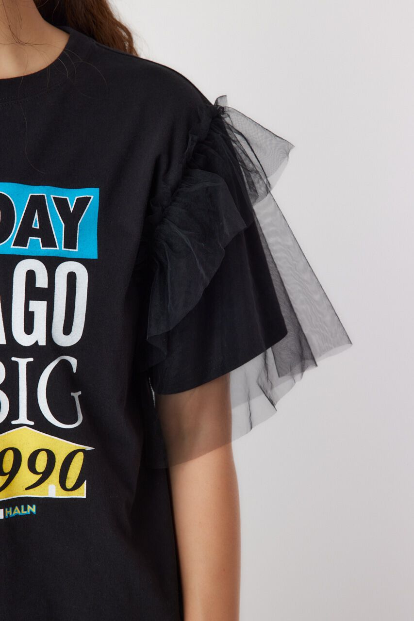 RODEO CROWNS「ONE DAY 袖チュールトップス」|Tシャツ・カットソー|