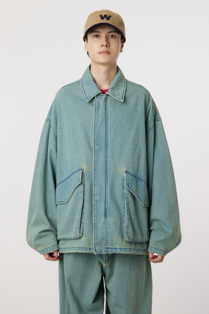 RODEO CROWNS「over denim zip JK」|デニムジャケット|