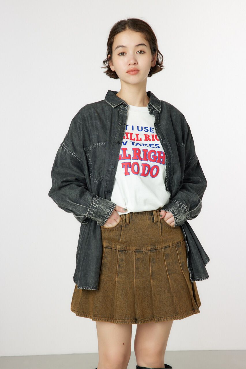 RODEO CROWNS「CHEMICAL WASH シャツ」|シャツ・ブラウス|BLK