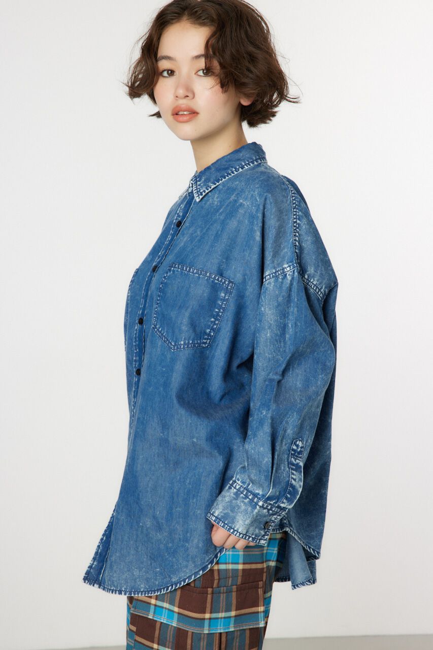 RODEO CROWNS「CHEMICAL WASH シャツ」|シャツ・ブラウス|