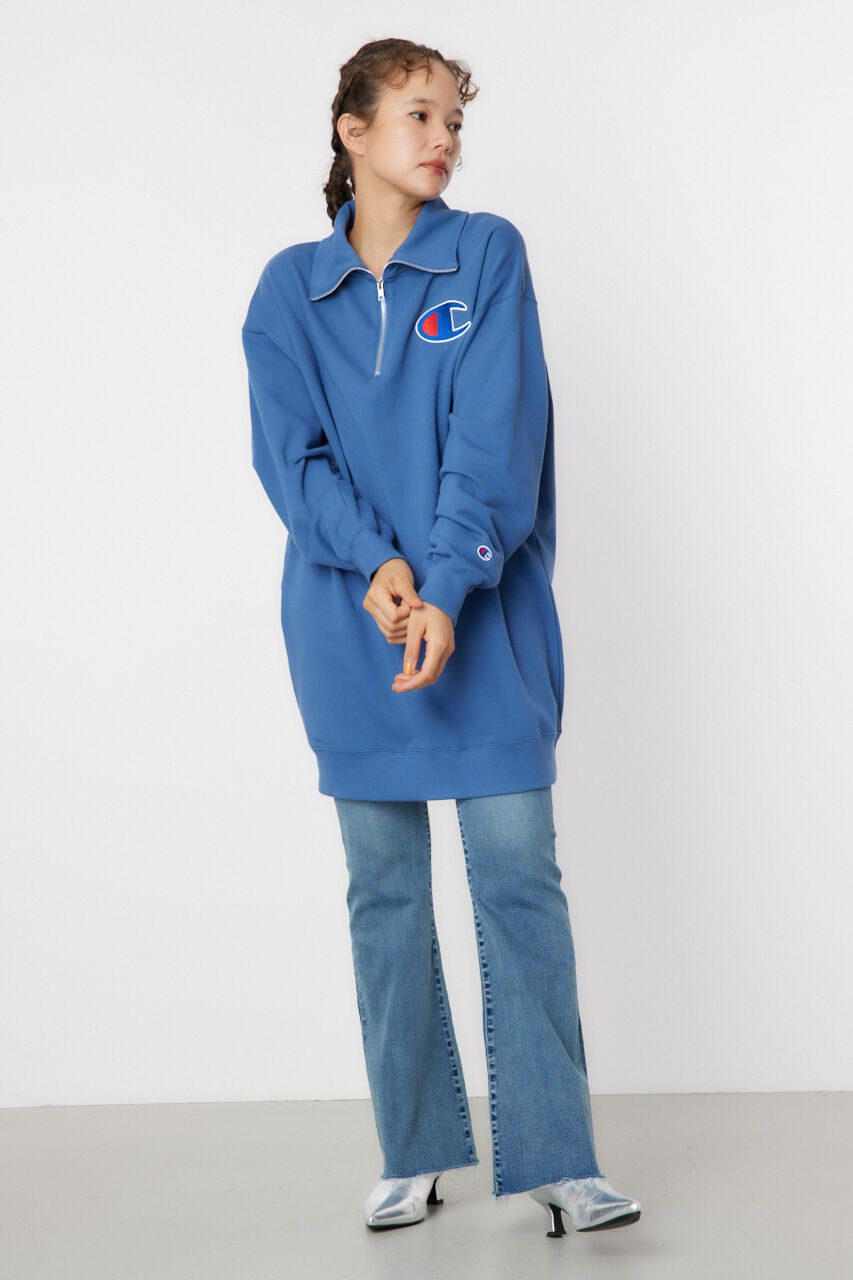 RODEO CROWNS「Champion ハーフジップスウェットワンピース」|ワンピース|