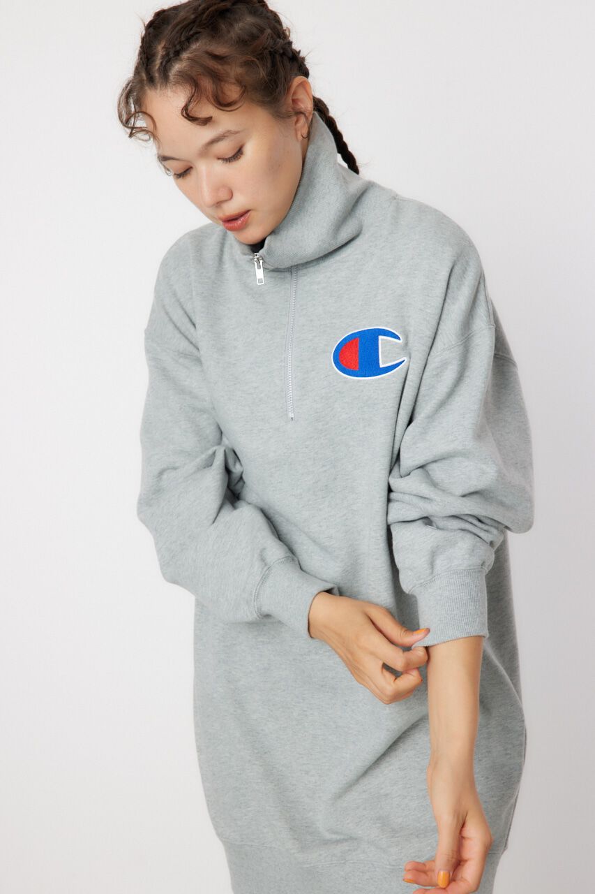 RODEO CROWNS「Champion ハーフジップスウェットワンピース」|ワンピース|