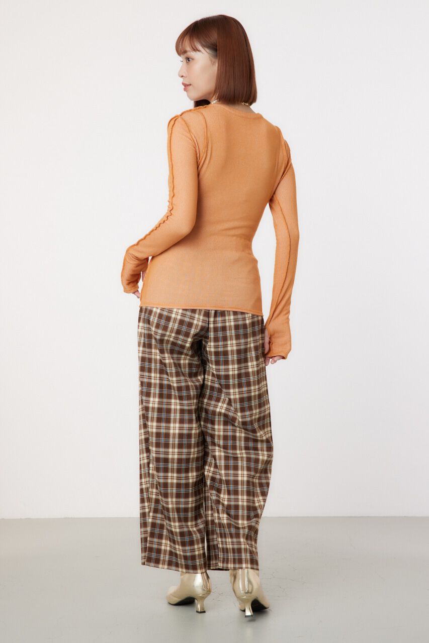 RODEO CROWNS「STITCH SLIM リブトップス」|Tシャツ・カットソー|