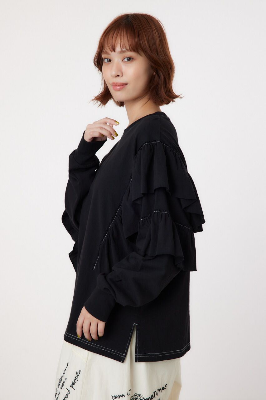 RODEO CROWNS「ステッチフリルトップス」|Tシャツ・カットソー|