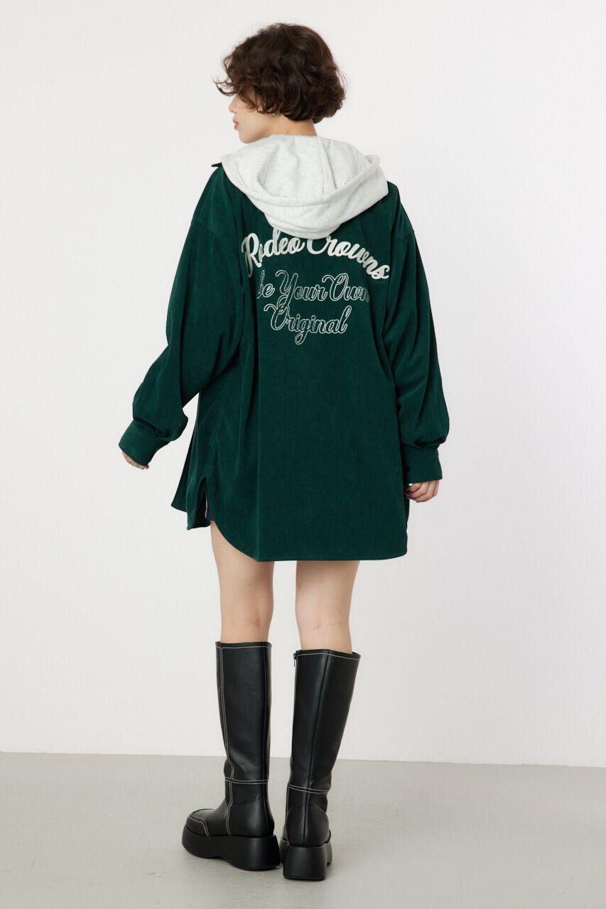 RODEO CROWNS「LOGOコーデュロイフードシャツ」|シャツ・ブラウス|