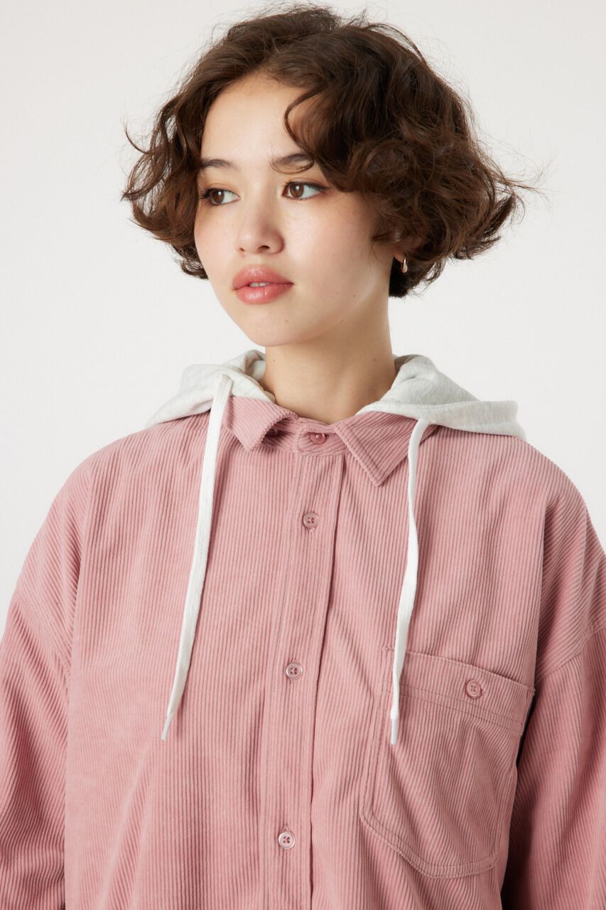 RODEO CROWNS「LOGOコーデュロイフードシャツ」|シャツ・ブラウス|