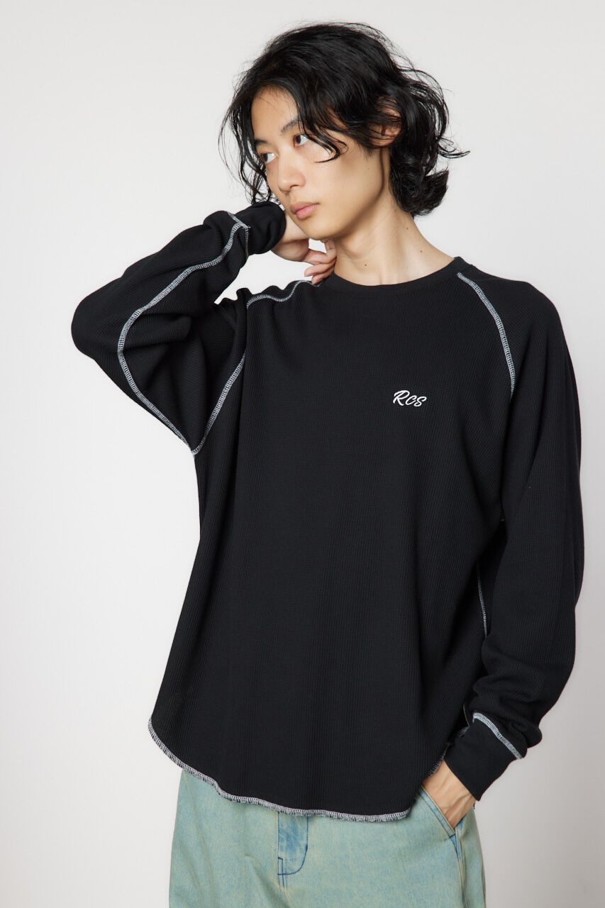 RODEO CROWNS「ステッチワークロングスリーブトップス」|Tシャツ・カットソー|BLK