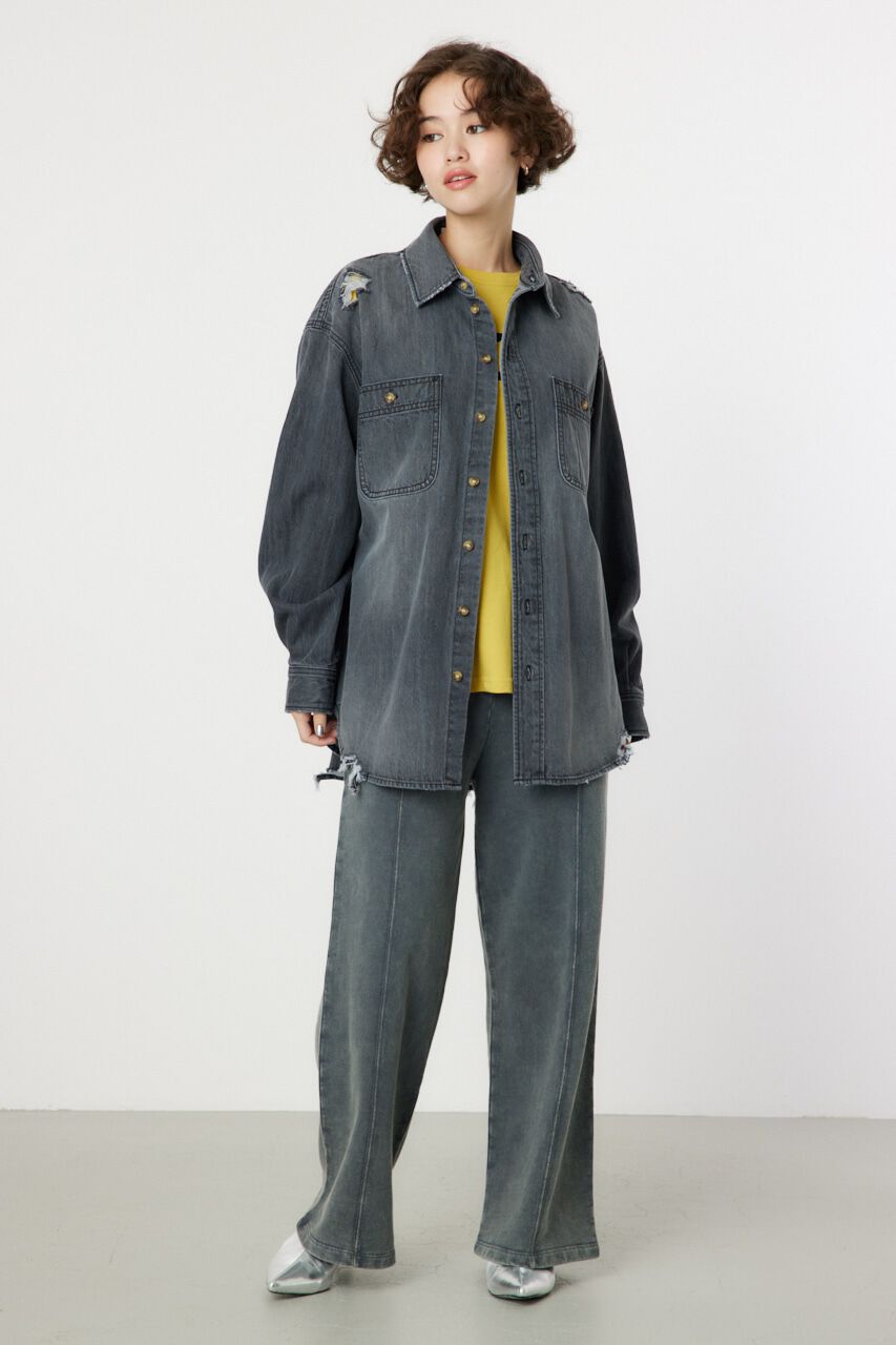 RODEO CROWNS「ダメージデニムシャツ」|シャツ・ブラウス|