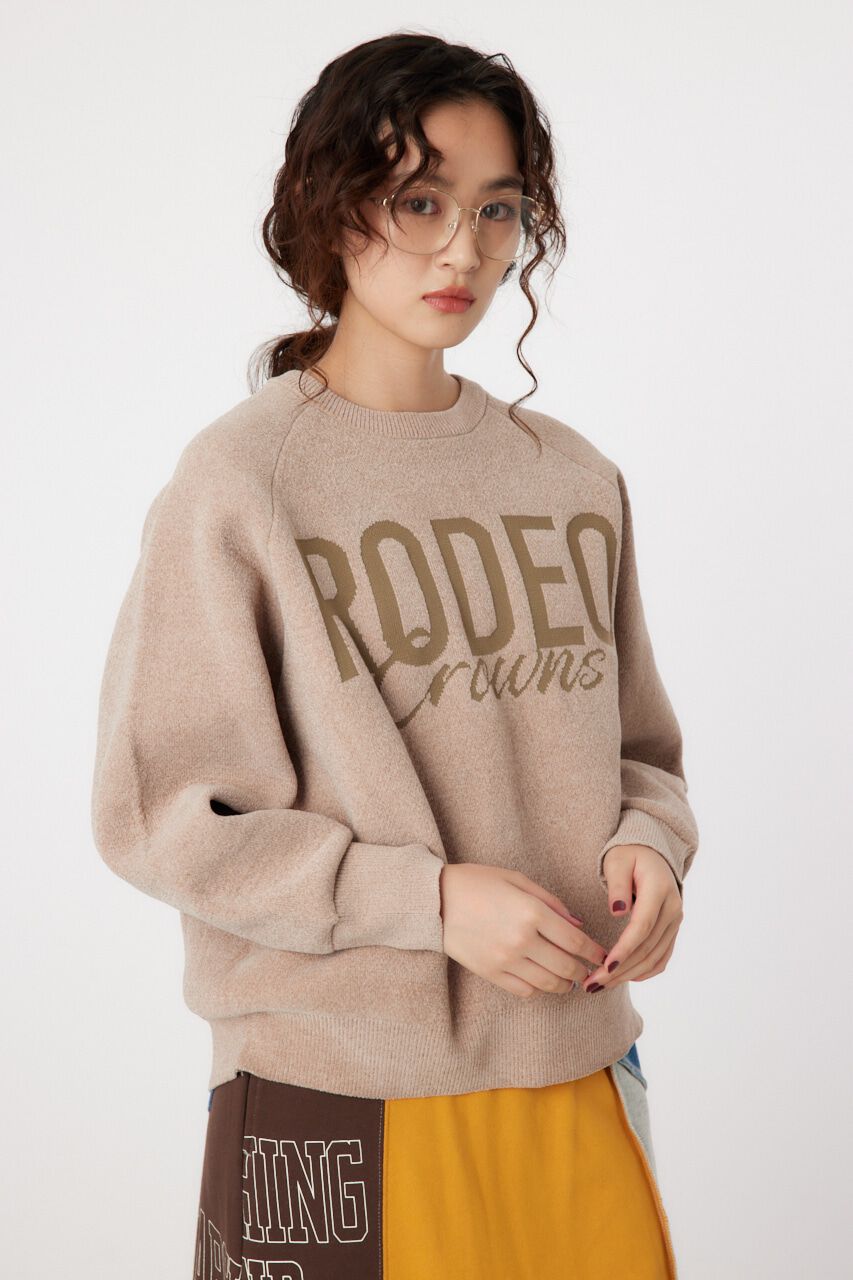 RODEO CROWNS「モールエンボスロゴニットトップス」|ニット・セーター|