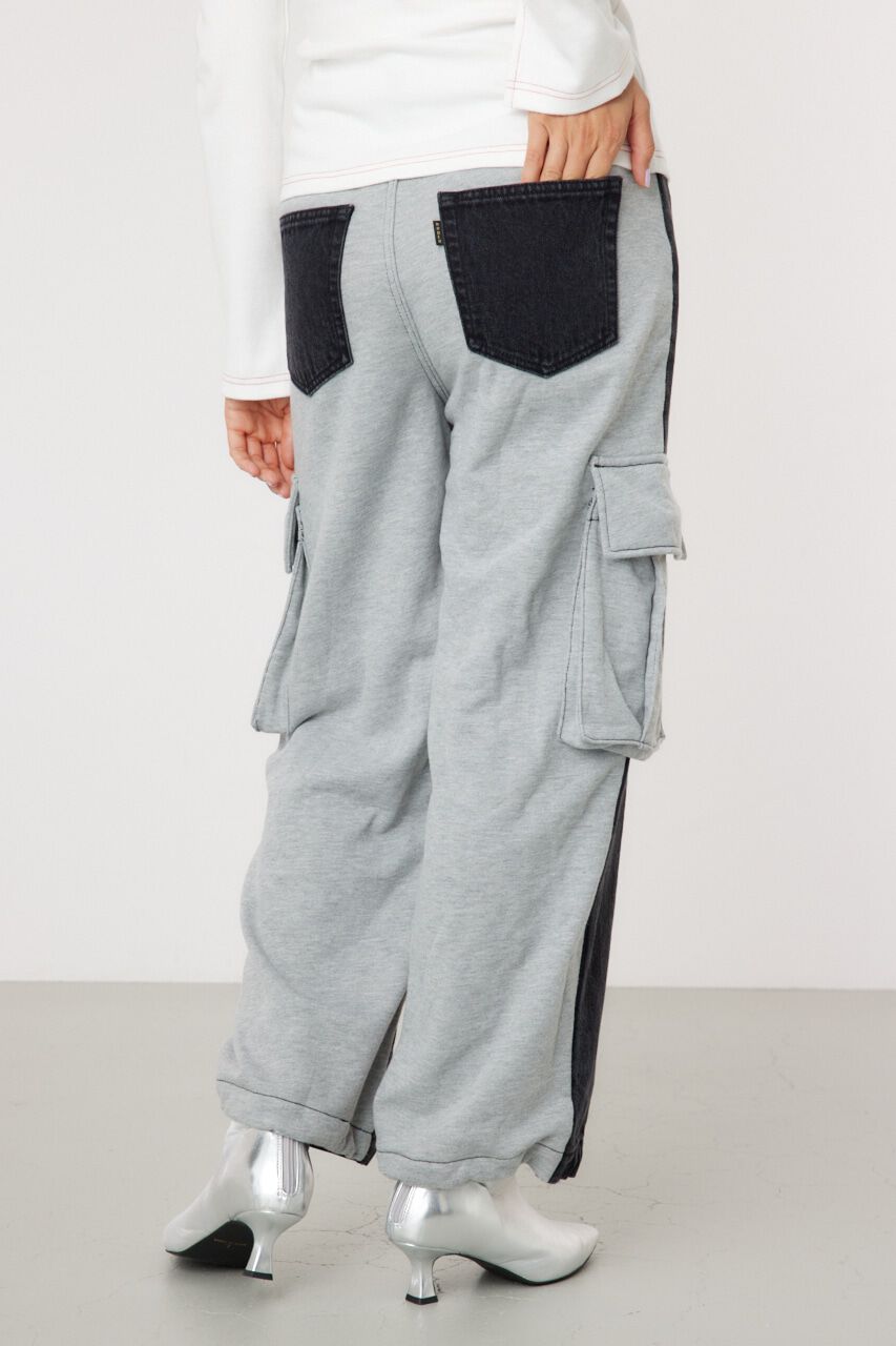 RODEO CROWNS「デニムコンビカーゴパンツ」|デニム|