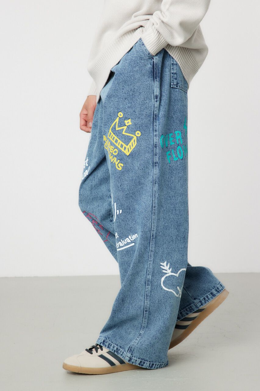 RODEO CROWNS「rakugaki デニムパンツ」|デニム|