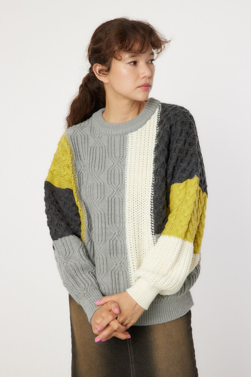 RODEO CROWNS「クレイジーパターンニットトップス」|ニット・セーター|