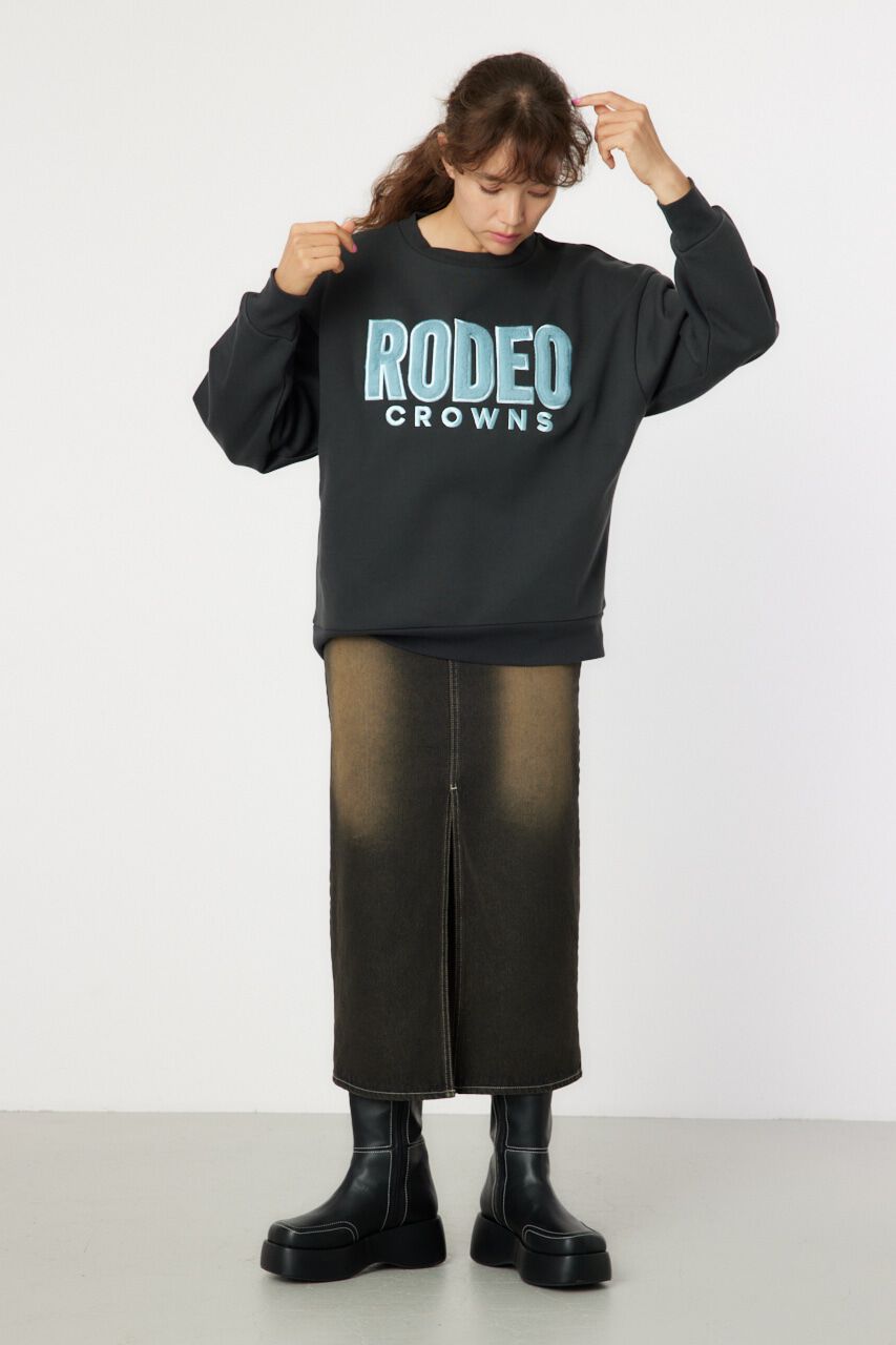 RODEO CROWNS「フェイクファーロゴスウェットトップス」|パーカー|
