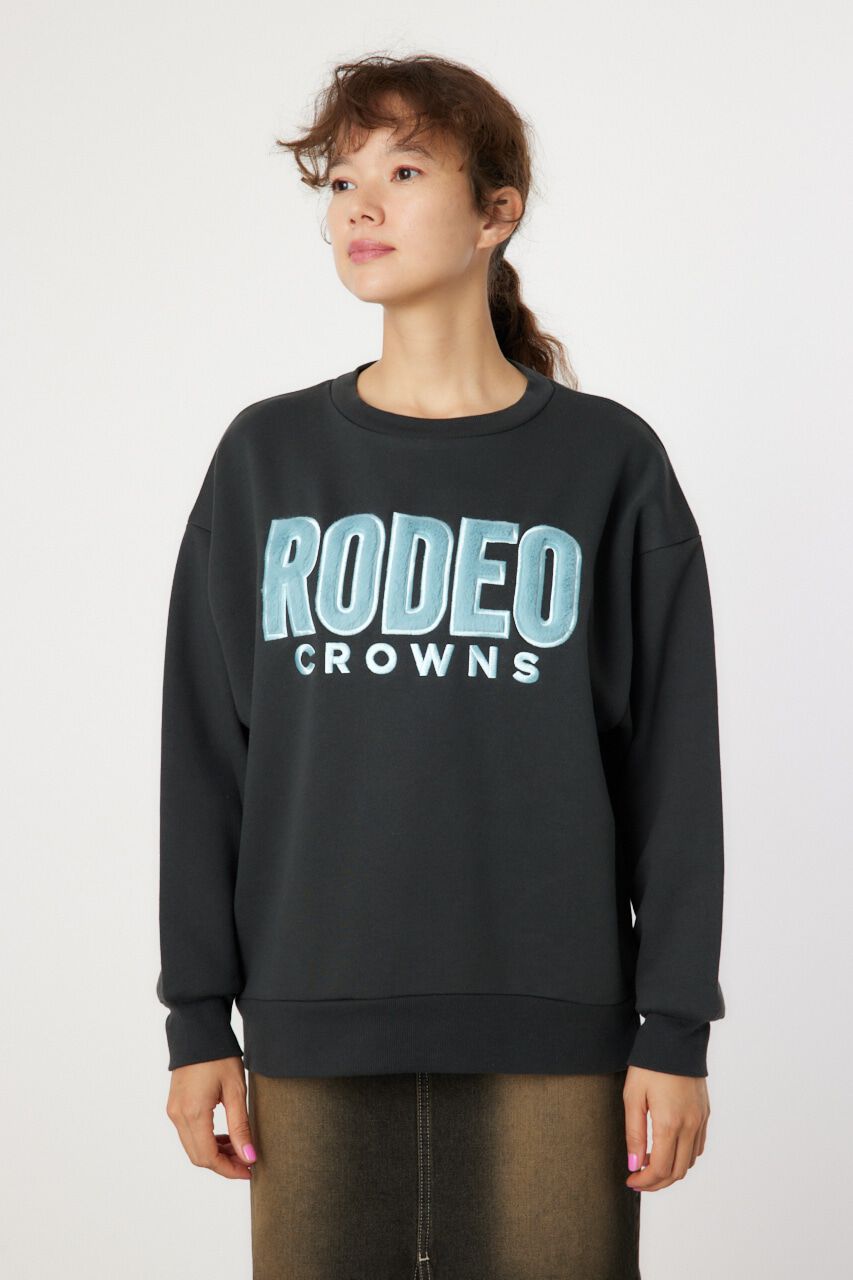 RODEO CROWNS「フェイクファーロゴスウェットトップス」|パーカー|