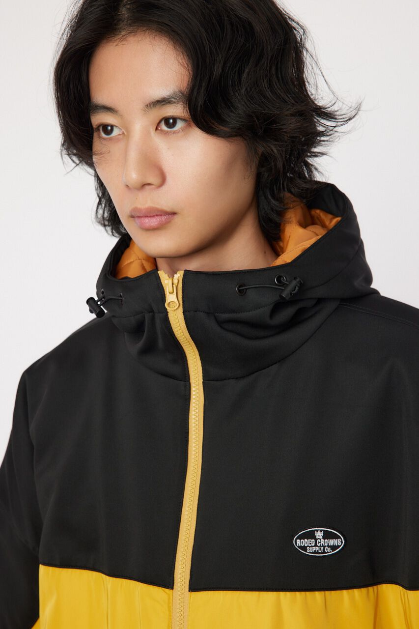 RODEO CROWNS「bicolor hooded ジャケット」|ブルゾン・スタジャン|
