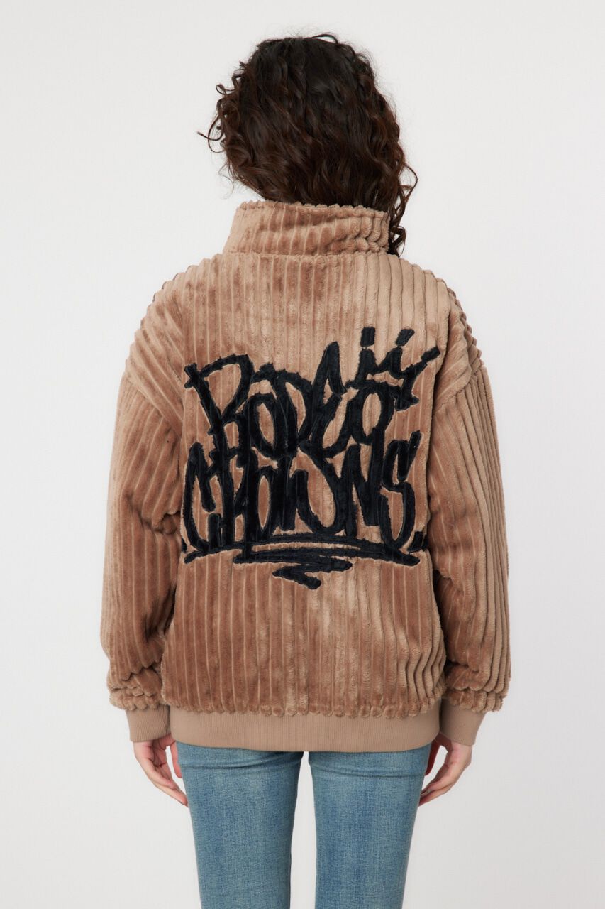 RODEO CROWNS「ハリヌキバックLOGOフェイクファージャケット」|ブルゾン・スタジャン|