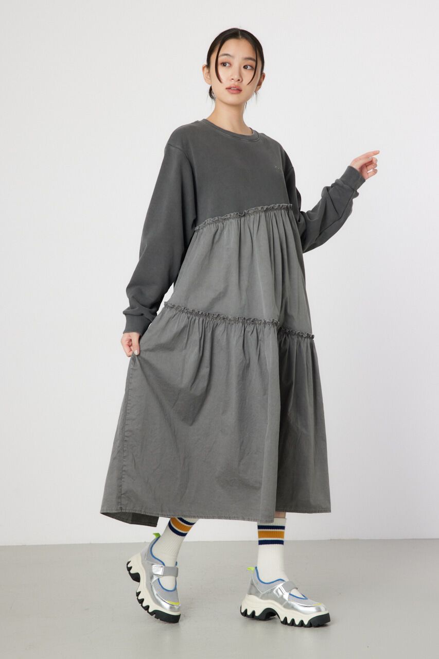 RODEO CROWNS「ピグメント布帛ドッキングワンピース」|ワンピース|