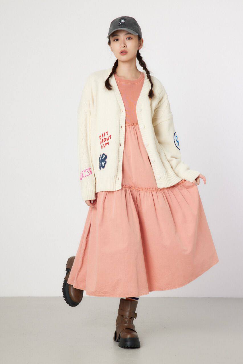 RODEO CROWNS「EMB MOTIFSケーブルカーディガン」|カーディガン|