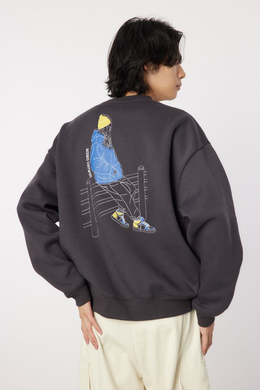 RODEO CROWNS「backgirl スウェット」|パーカー|C.GRY