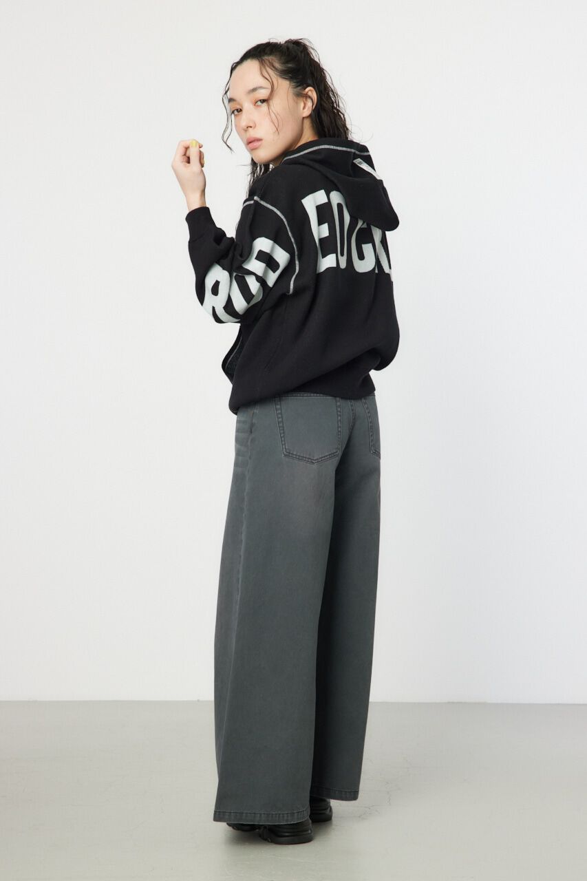 RODEO CROWNS「スウェットライクバックロゴニットフーディー」|ニット・セーター|