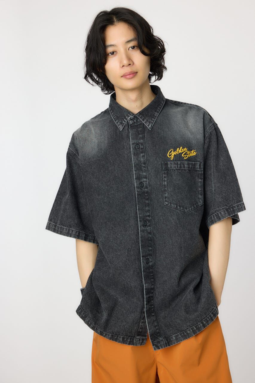 RODEO CROWNS「バックロゴフードデニムシャツ」|シャツ・ブラウス|