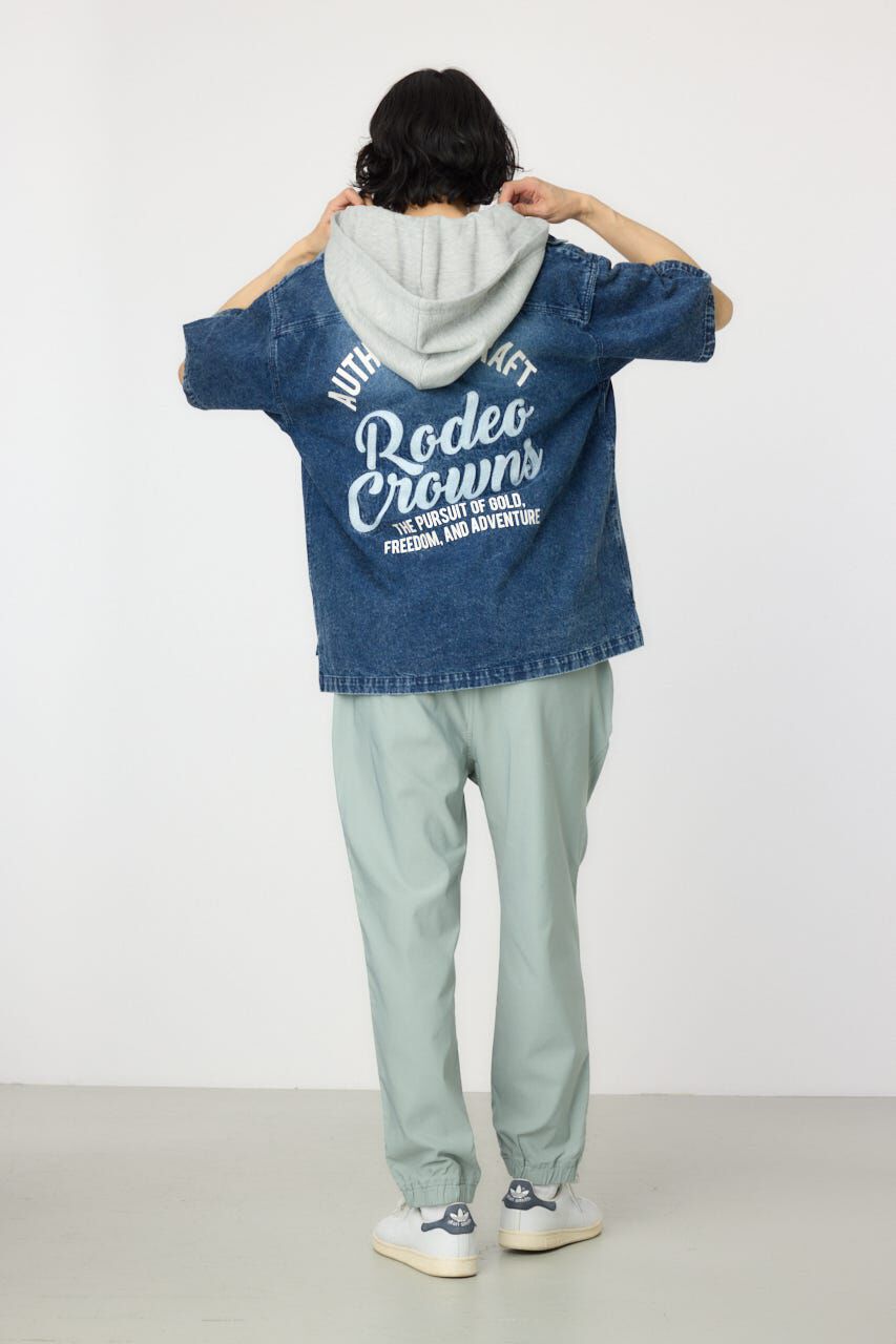 RODEO CROWNS「バックロゴフードデニムシャツ」|シャツ・ブラウス|
