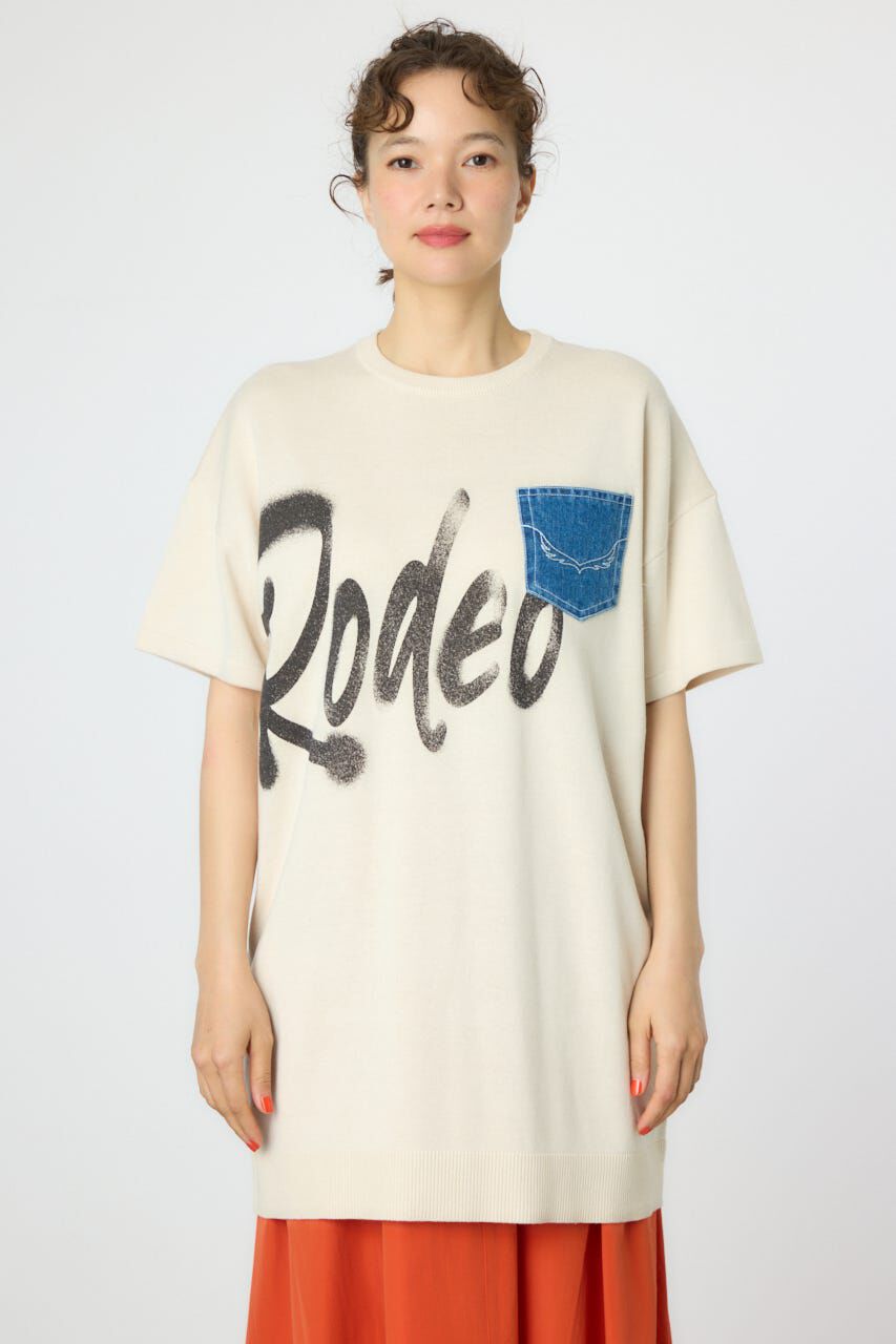 RODEO CROWNS「スプレーロゴニットワンピース」|ワンピース|