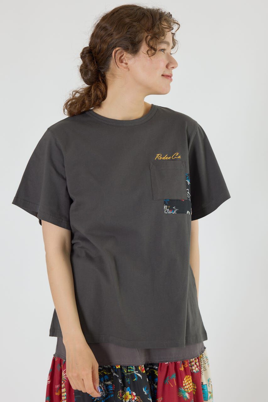 RODEO CROWNS「バックリボンアロハTシャツ」|Tシャツ・カットソー|