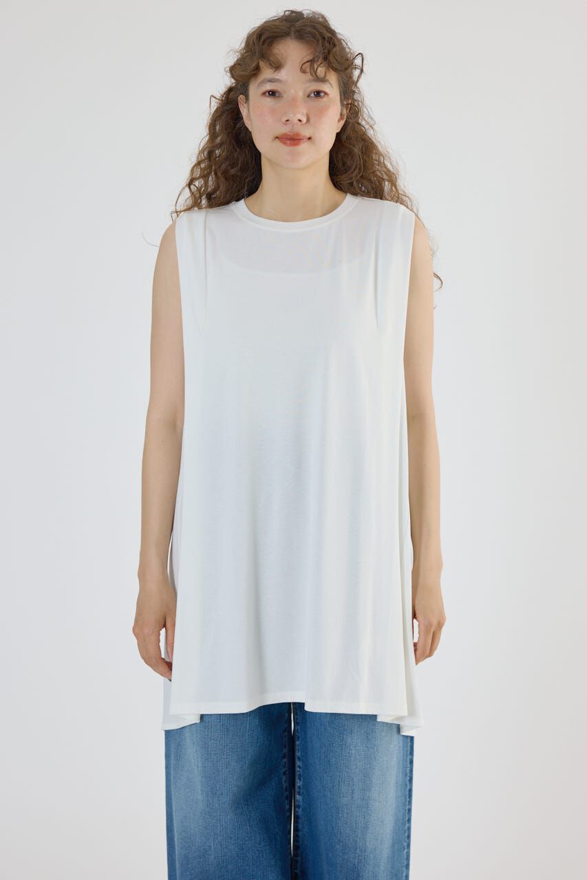 RODEO CROWNS「T/F ノースリーブチュニック」|タンクトップ|