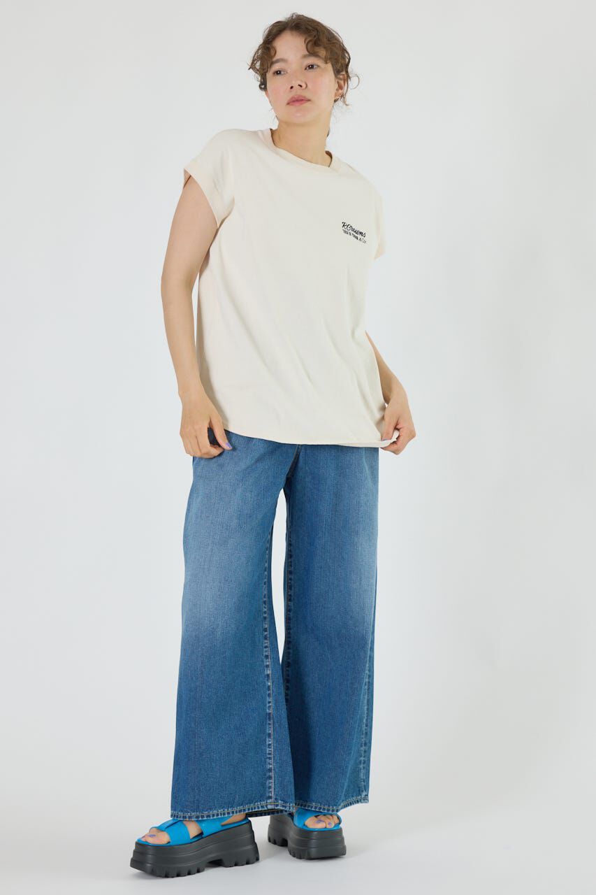 RODEO CROWNS「FADEロゴノースリーブトップス」|ニット・セーター|