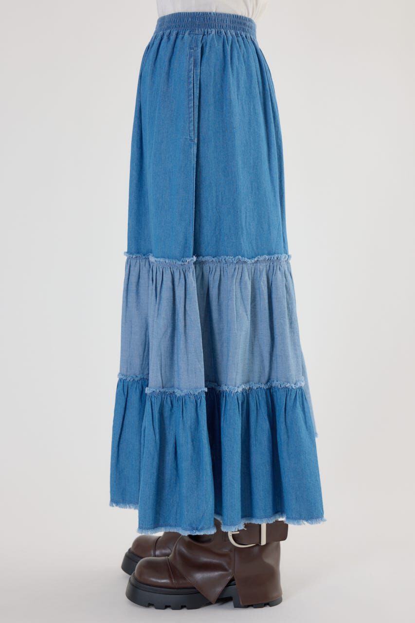 RODEO CROWNS「アシメティアードデニムスカート」|スカート|