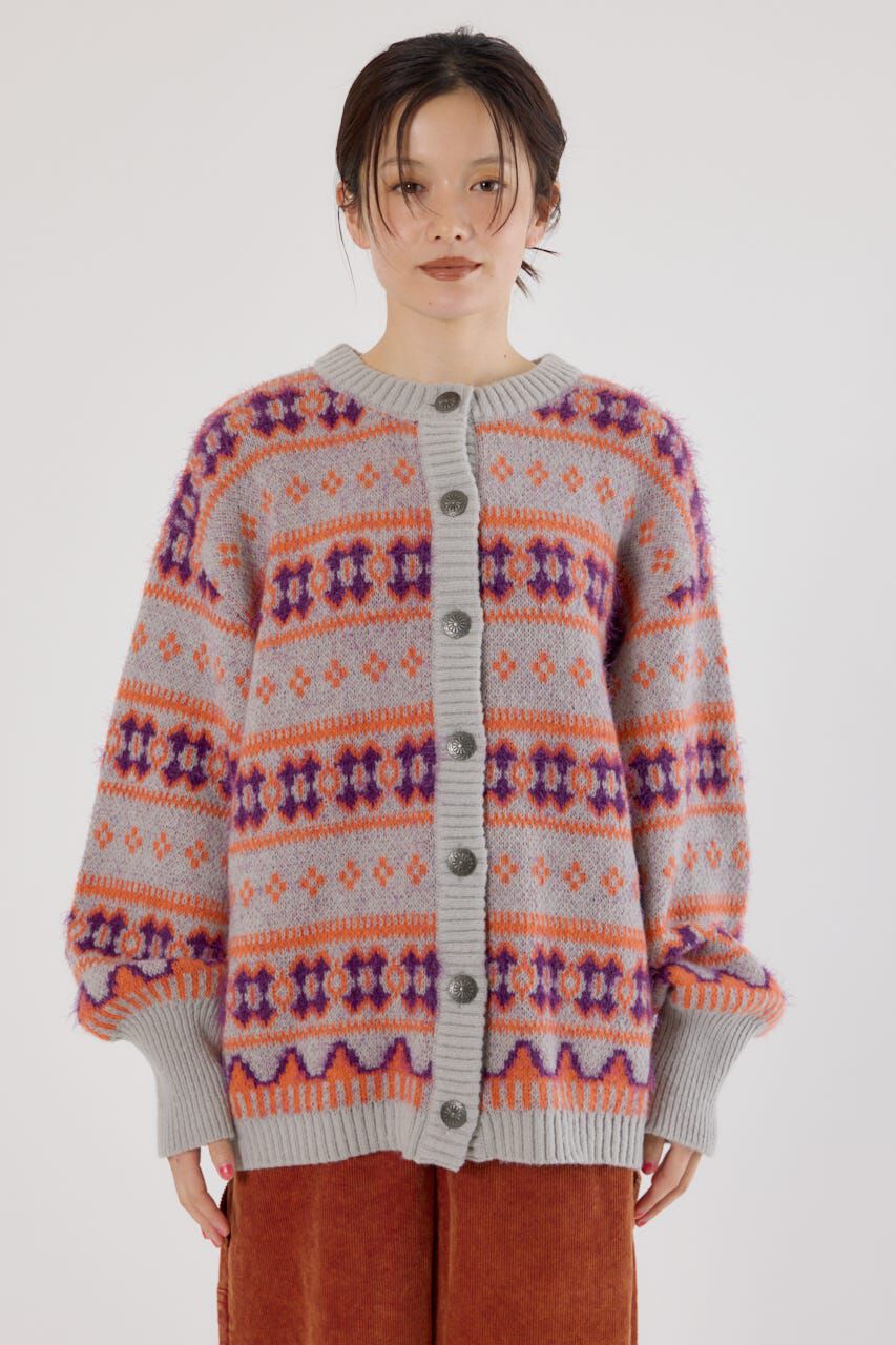 RODEO CROWNS「NEON NORDICニットカーディガン」|カーディガン|