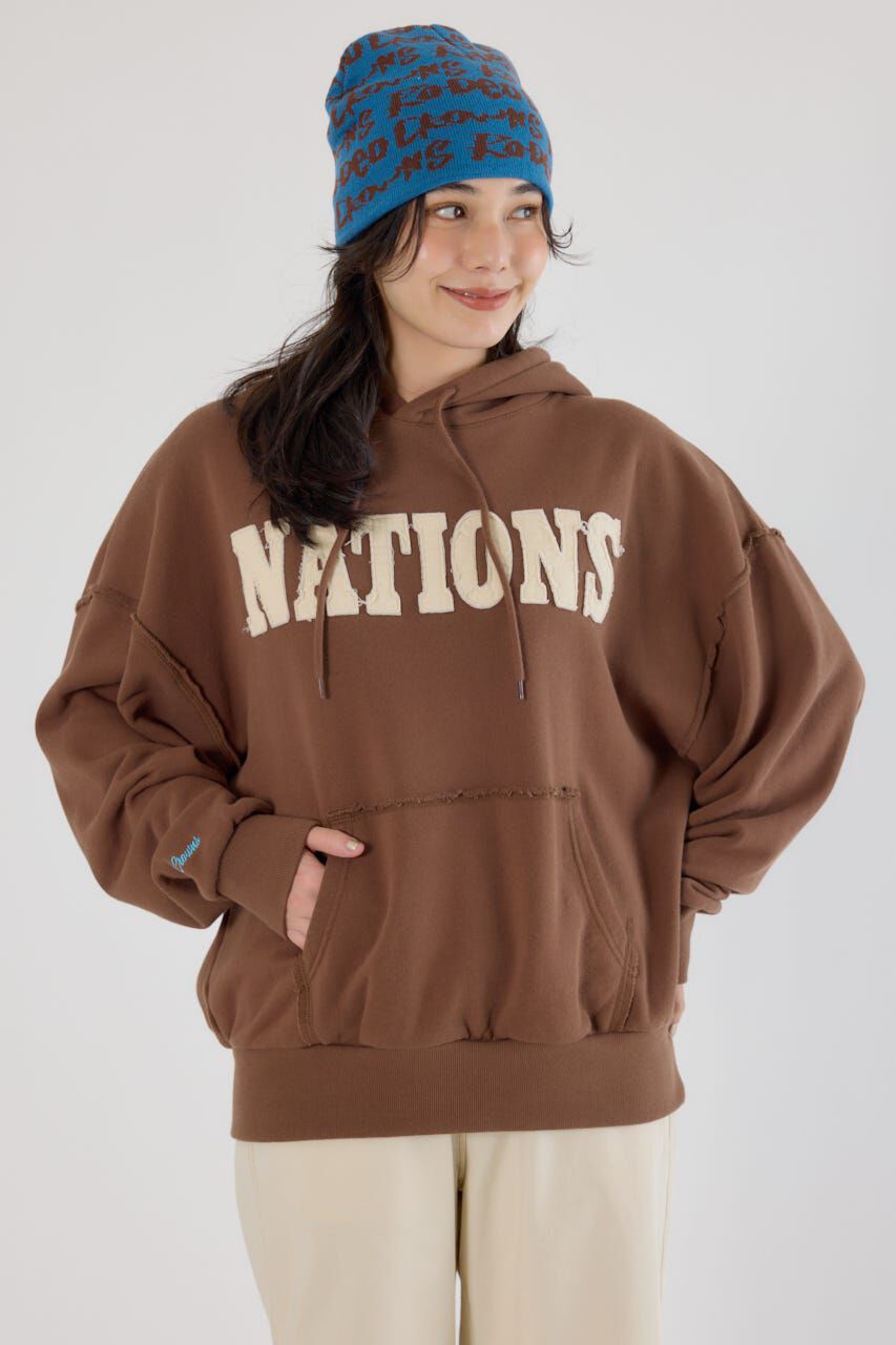 RODEO CROWNS「NATIONSパーカー」|パーカー|BRN